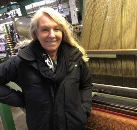 Sarah Arthur v tkáčovni Marlen