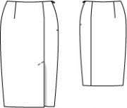 Sukňa rovná pod kolená