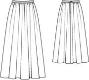 Sukňa kolesová dlhá