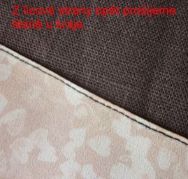 Látku prešijeme tesne pri kraji predným stehom