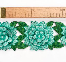 Stuha porta vzdušná výšivka květ