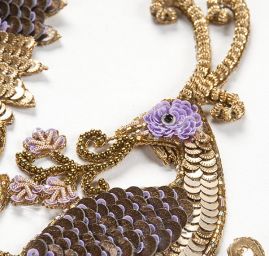 Aplikace páv/velký květ levandulový