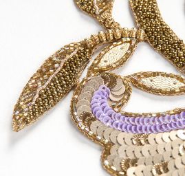 Aplikace páv/velký květ levandulový