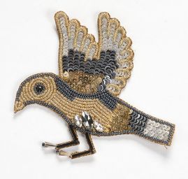 Zvířecí aplikace ptáček s krystaly