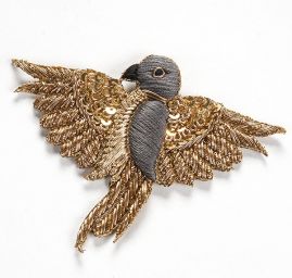 Zvířecí aplikace barevní papoušci šedí