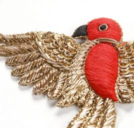 Zvířecí aplikace barevní papoušci červení