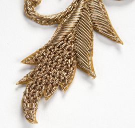 Květinová aplikace větší zlatá