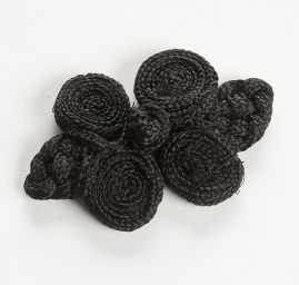 Japonské zapínání velký ornament černé