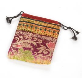 Dárkový pytlík žakárový mix barev 12x11 cm