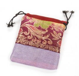 Dárkový pytlík žakárový mix barev 12x11 cm