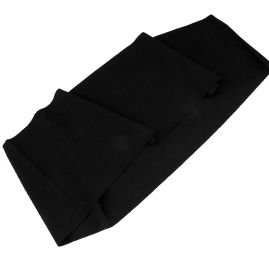 Elastický polyesterový náplet žebrovaný tunel 16x90-110cm černý