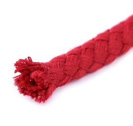 Oděvní bavlněná šňůra splétaná Ø9mm světle béžová