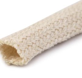 Oděvní bavlněná šňůra plochá 10mm černá