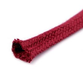 Oděvní bavlněná šňůra plochá 12mm černá