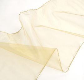 Organza dekorační pás 36 cm olivová