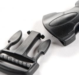 Spona trojzubec šířka 25 mm designová černá