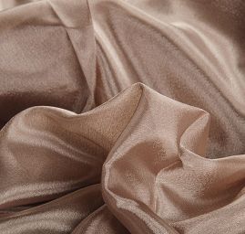 Hedvábný šál jednobarevný hnědobéžový