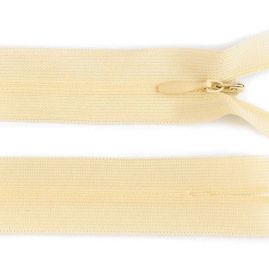 Zip 50 cm spirálový 3mm krytý dederon smetanový