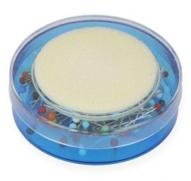 Špendlíky 38 mm perleťová hlavička s jehelníčkem