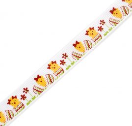 Stuha rypsova velikonoční motiv kuřátka