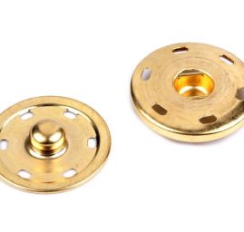 Patentky kovové velikost 25mm zlaté