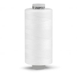 Nit UNIPOL 100% polyester 500 m bílá