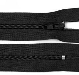 Zip 18 cm spirálový 3mm autlock nekrytý černý