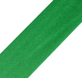Šikmý proužek saténový zažehlený 18mm zelený
