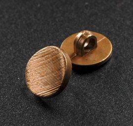 Knoflík kulatý plochý starzlaté barvy s krčkem  20"