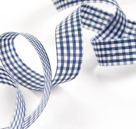 Stuha károvaná 15mm černobílá kostka