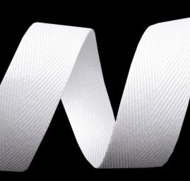 Keprovka bavlna polyester jemná šíře 25mm černá