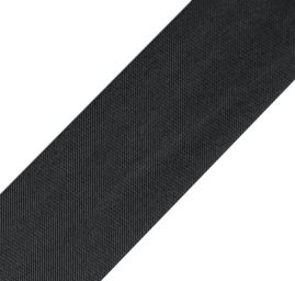 Šikmý proužek saténový zažehlený 18mm černý