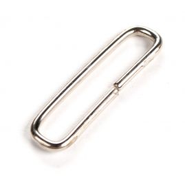 Průvlek rámeček vsuvka kov 40x8 mm nikl stříbrný