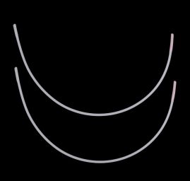 Kostice kov ploché vel. UK 38 délka 21,8cm šířka 13,3 cm