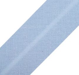 Šikmý proužek bavlna š. 18 mm zažehlený sv.modrý