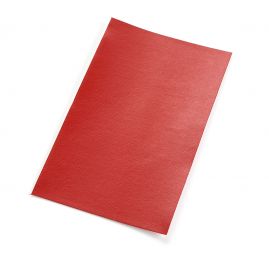 Záplata samolepící imitace kůže 10x16cm červená
