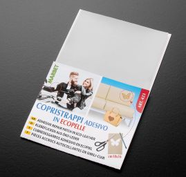 Záplata samolepící imitace kůže 10x16cm sv.šedá