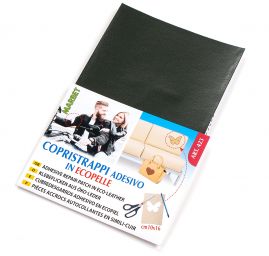 Záplata samolepící imitace kůže 10×16 cm tm.zelená