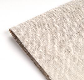 Záplata lněná zažehlovací 14×40,5 cm režná