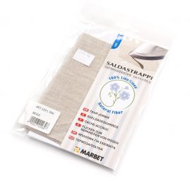 Záplata lněná zažehlovací 14×40,5 cm režná