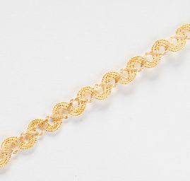 Prýmek leonský vlnka zlaté barvy