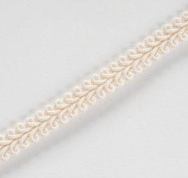 Oděvní prýmek bílý