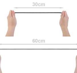 Guma prádlová 5mm černá