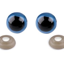 Bezpečnostní oči s pojistkou Ø10 mm modré