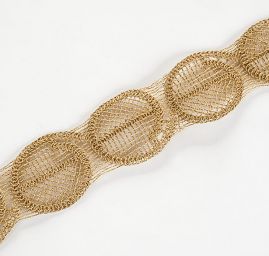 Kovová stuha větší kolečka s mřížkou