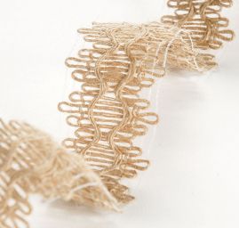 Prýmek lemovka juta abstraktní vzor