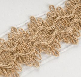 Prýmek lemovka juta abstraktní vzor