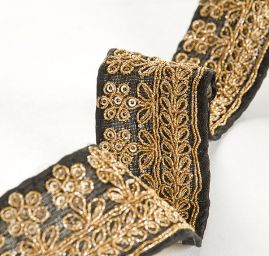 Šantungová stuha úzká drobné květy