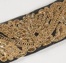 Šantungová stuha romantický vzor