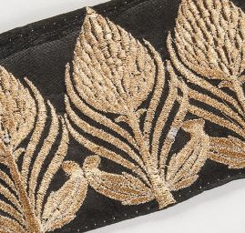 Šantungová stuha velký zlatý vzor II.jakost